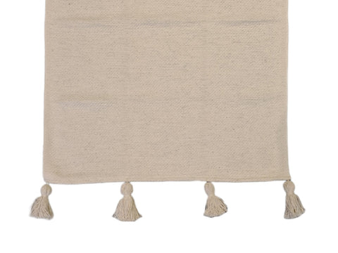 Textil Caminito algodon de telar con borlas 1.5m x 0.5m