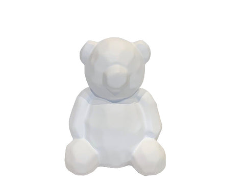 Pieza decorativa bear blanca 12x14cm