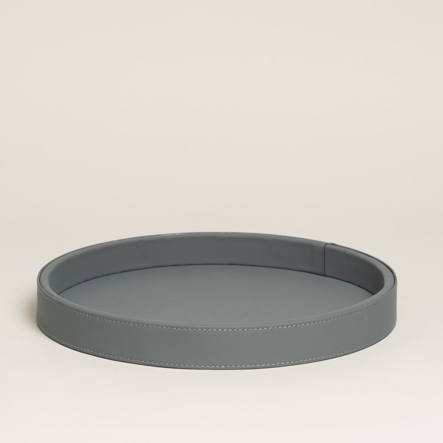 Bandeja Silken cuero circular 30x3 cm