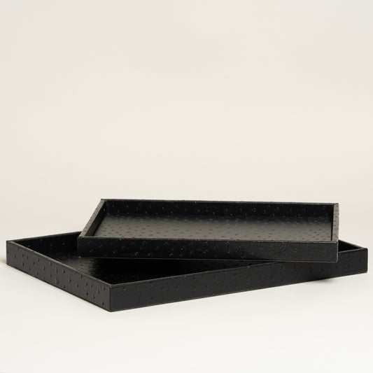 Bandeja Silbert set x 2 cuero 34x35x3 i 40x30x3 cm