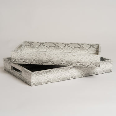 Bandeja Reptile set x 2 41x26x6 I 46x30x6 cm
