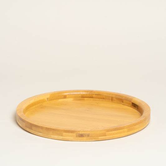 Bandeja bamboo circular 26x2 cm