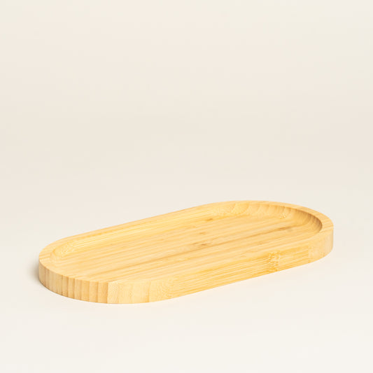 Bandeja bamboo oval 12x24x2 cm
