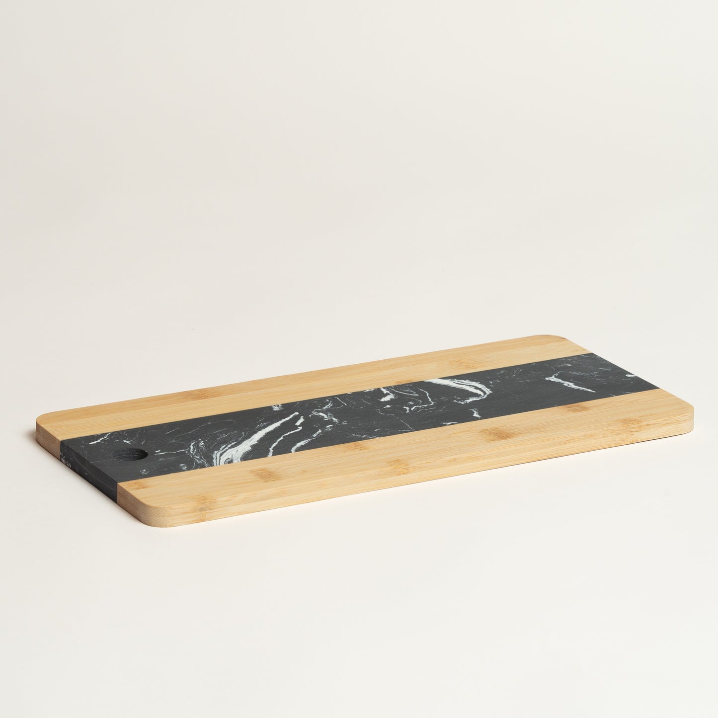 Linea Marmol Bandeja rectagular Aesty L negra 35X16 cm