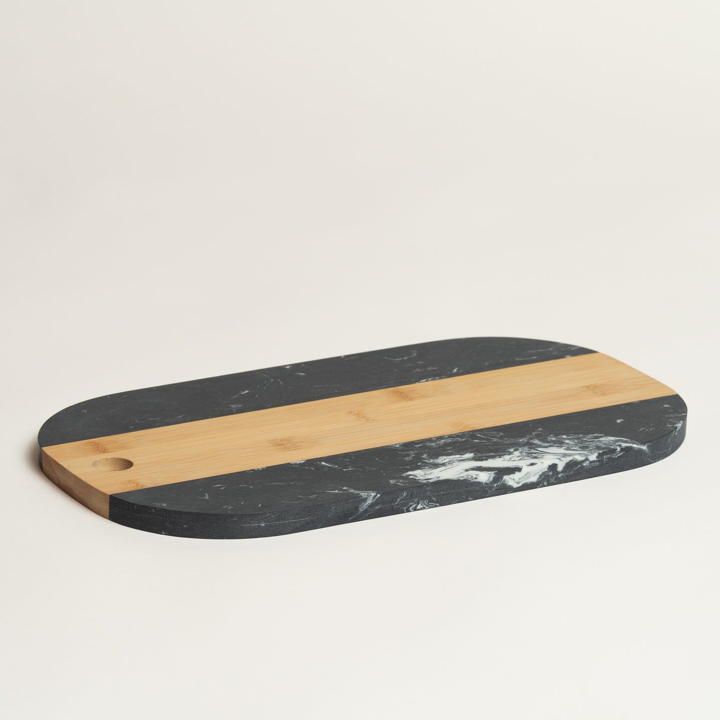 Linea Marmol Bandeja ovalada Aesty negra 33x19 cm
