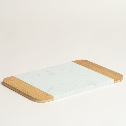 Linea Marmol Bandeja rectagular Contanea blanca 31X21 cm