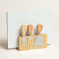 Linea Marmol Bandeja queso y utensillios imantados blanco 25x19 cm
