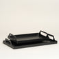 Bandeja metalica Edjy negra set x 2 20x30x2 cm i 22x40x2 cm