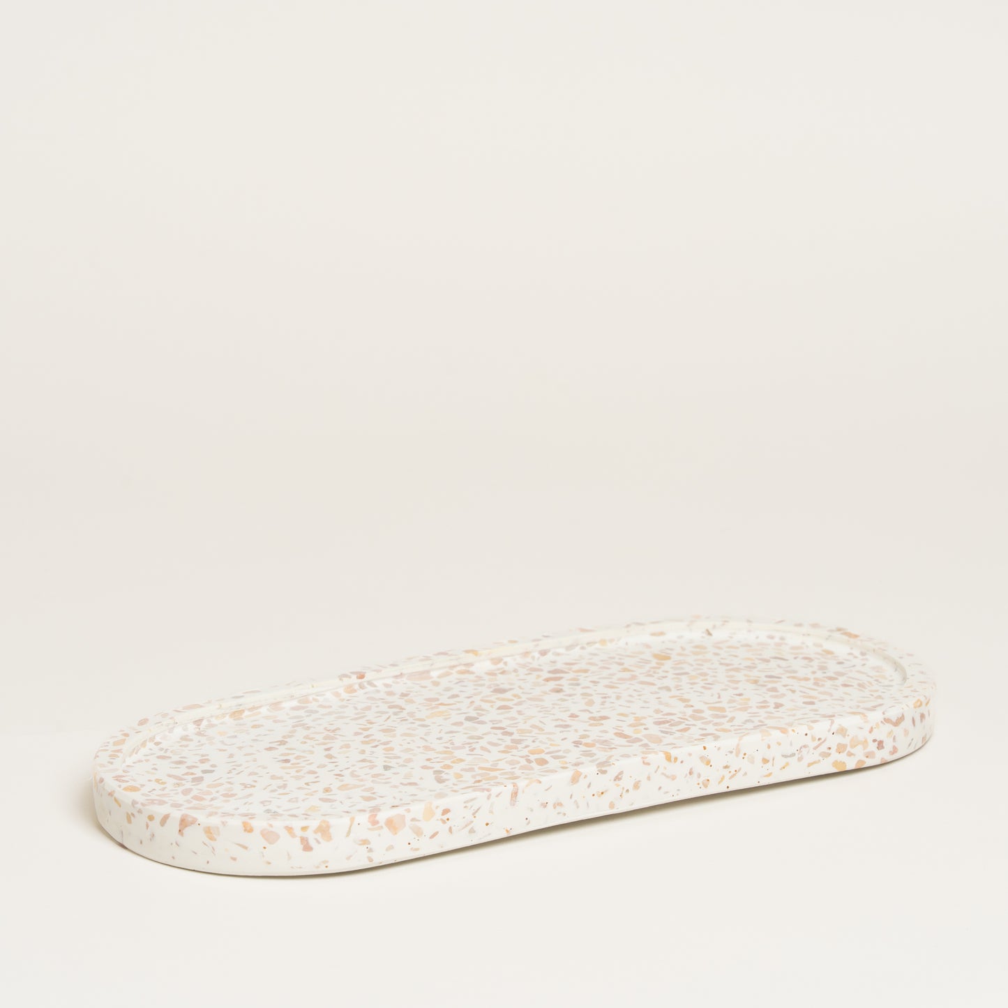 Bandeja Dots simil terrazo 13x30 cm