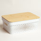 Caja de pp organizadora con tapa 25x26x13 cm