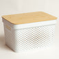 Caja de pp organizadora con tapa 25x26x21 cm