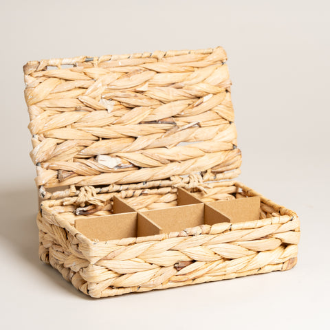 Caja de te de seagrass 24x15x7 cm
