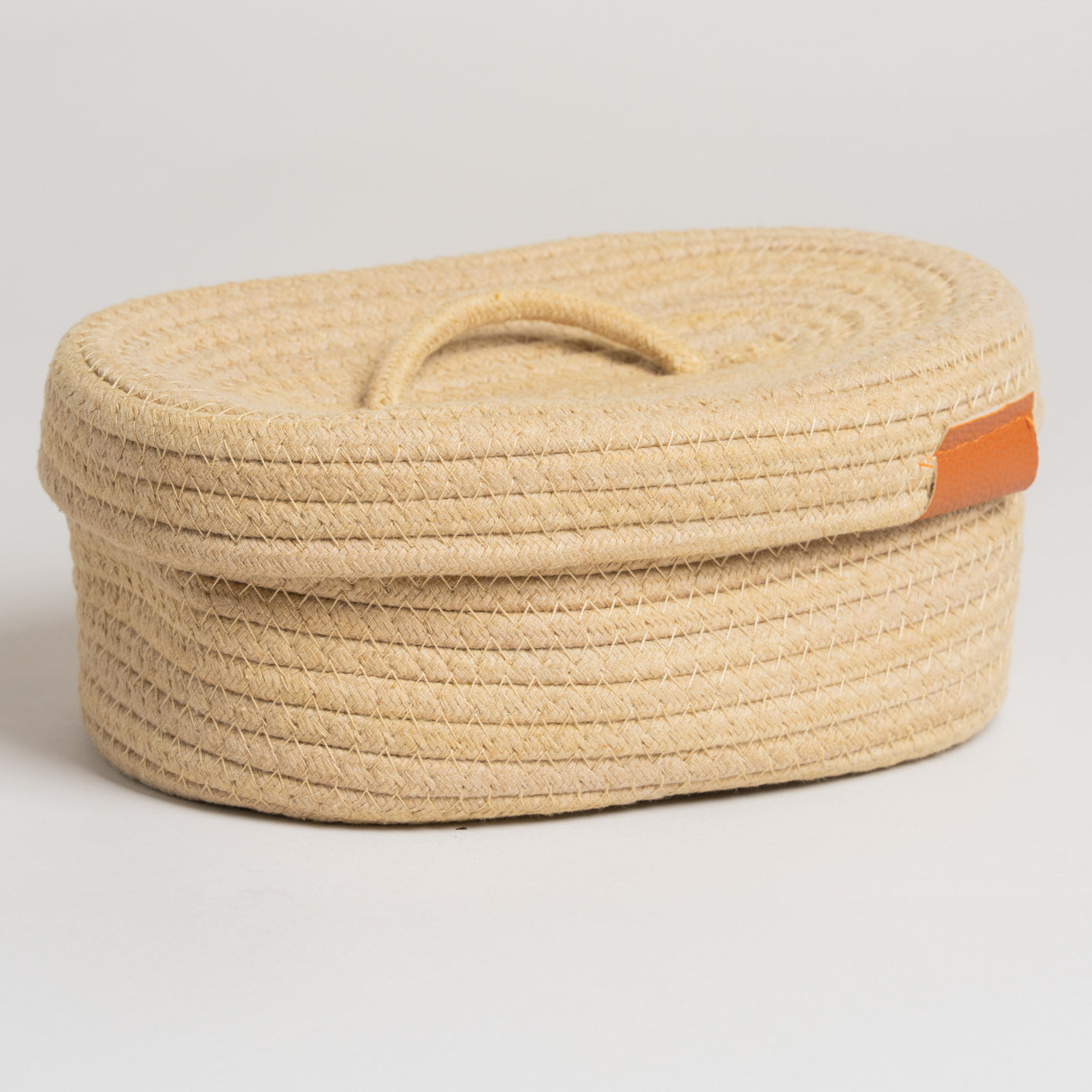 Cesto de algodon yuzo caramel 15x10