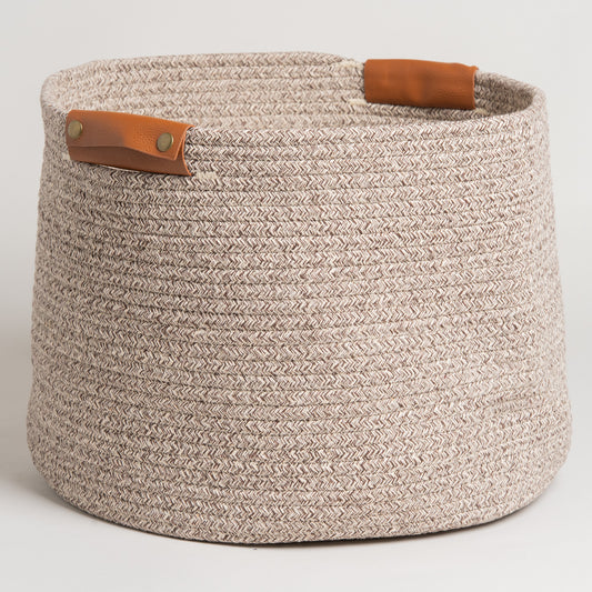 Cesto de algodon gris namco large 27x17