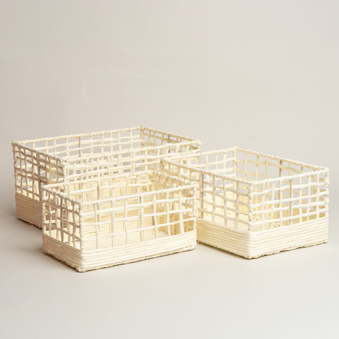 Cesto de papel Cloud set x 3 18x26x36 i 16x22x32 i 14x18x28 cm