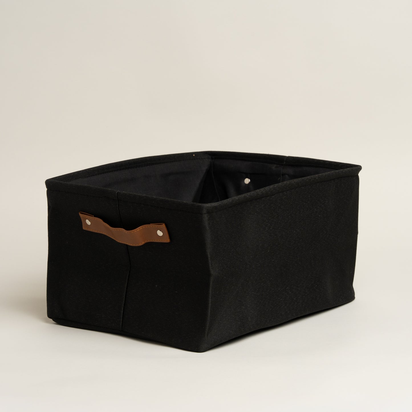 Cesto rectangular Luster negro 30x40x20