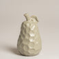 Pieza pera decorativa ceramica Pear gris 9x15cm