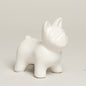 Pieza decorativa Doggy blanca 7x11cm