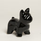Pieza decorativa Doggy negra 7x11cm