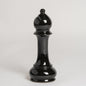 Pieza de ajedrez ceramica negra Alfil 9x27 cm
