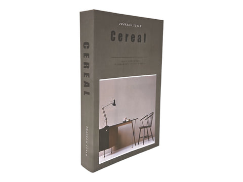 Libro tapa decorativa Cereal grey modelo 3 27x17x4 cm