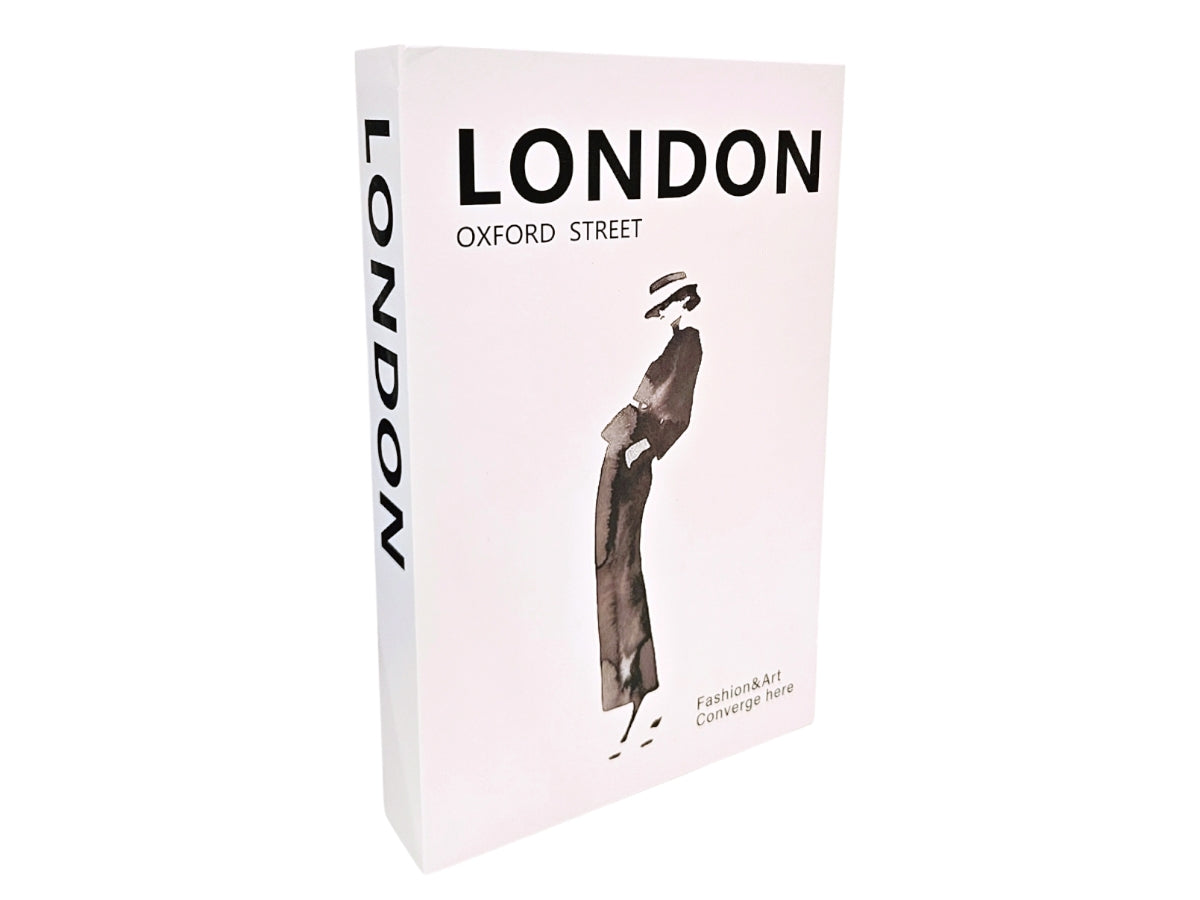 Libro tapa decorativa London modelo 10 27x17x4 cm