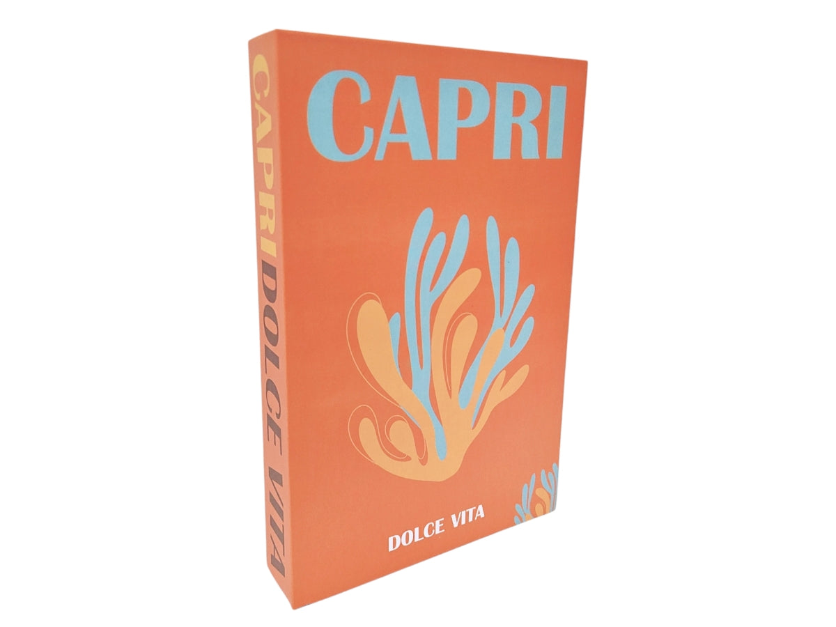 Libro tapa decorativa Capri modelo 13 27x17x4 cm