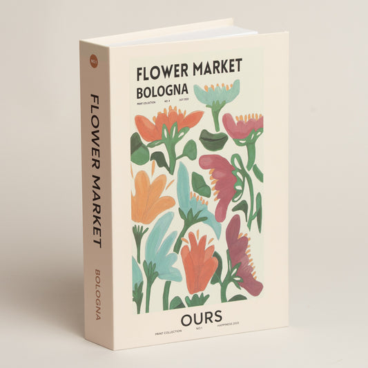 Libro caja cierre magnetico Flower modelo 46 17x4x27 cm