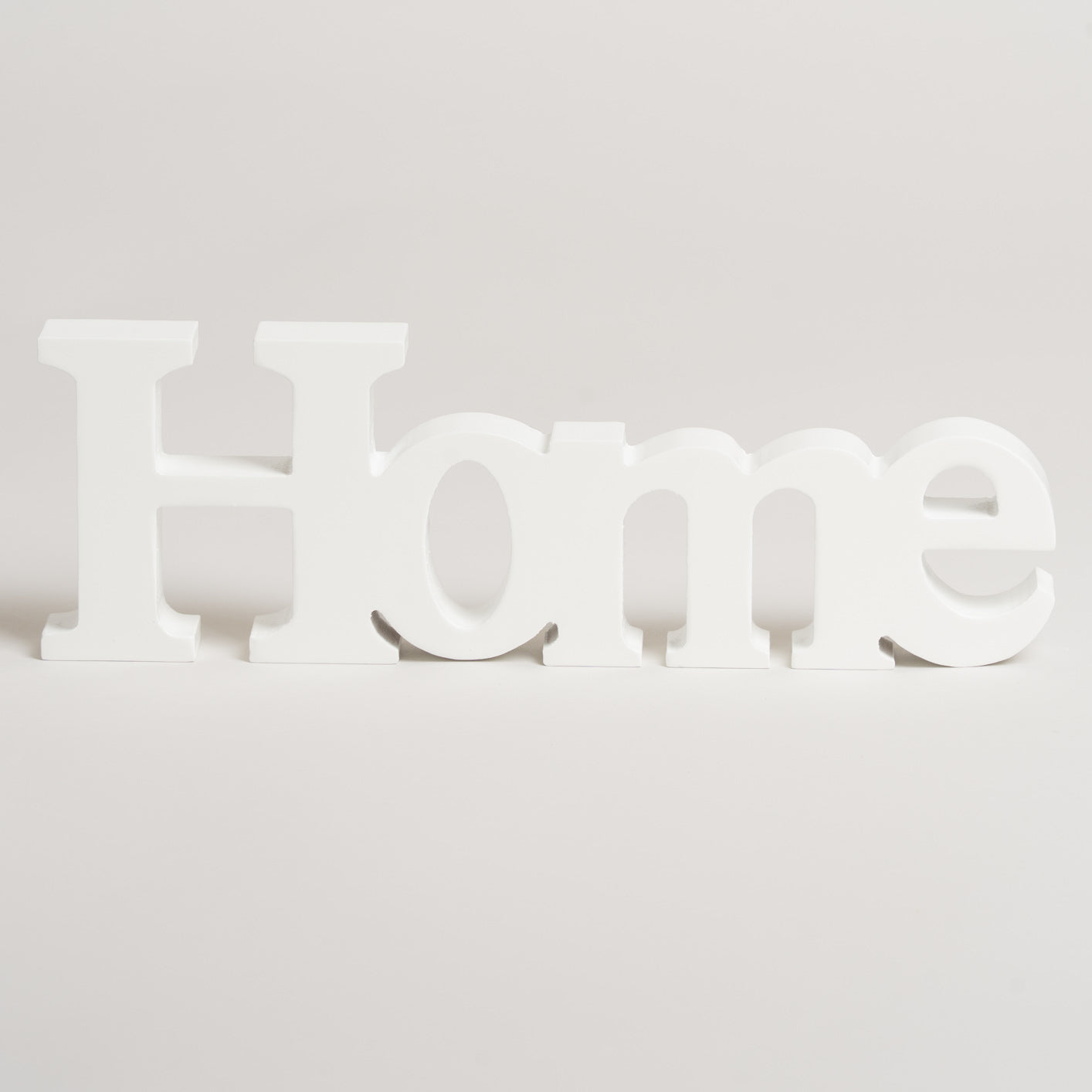 Letras de madera blanca home 28x9.5x2.5 cm
