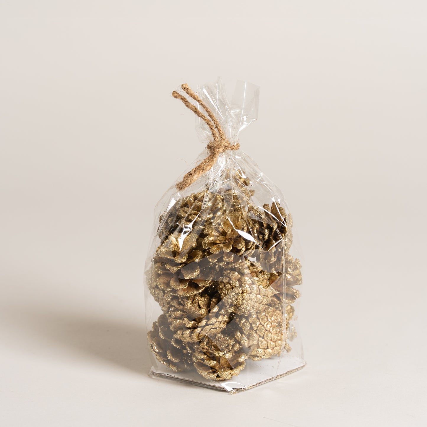 Piña navidad dorada 11x14 cm