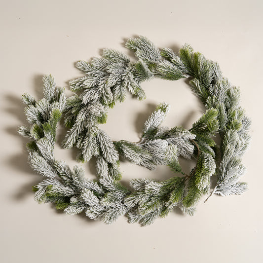 Colgante navidad blanco realista 15x190 cm