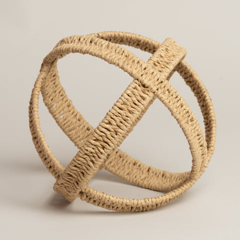 Pieza decorativa de papel y metal Halo l 23 cm