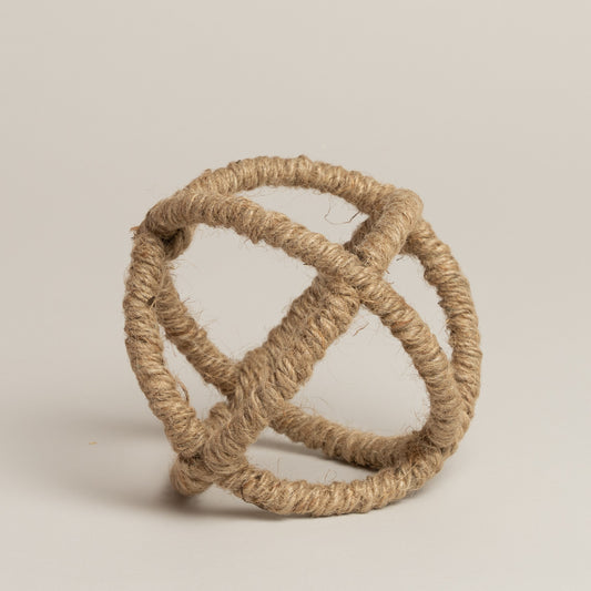 Pieza decorativa de hilo y metal Halo s 12 cm