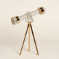 Pieza decorativa glass Telescope dorado 20x20 cm