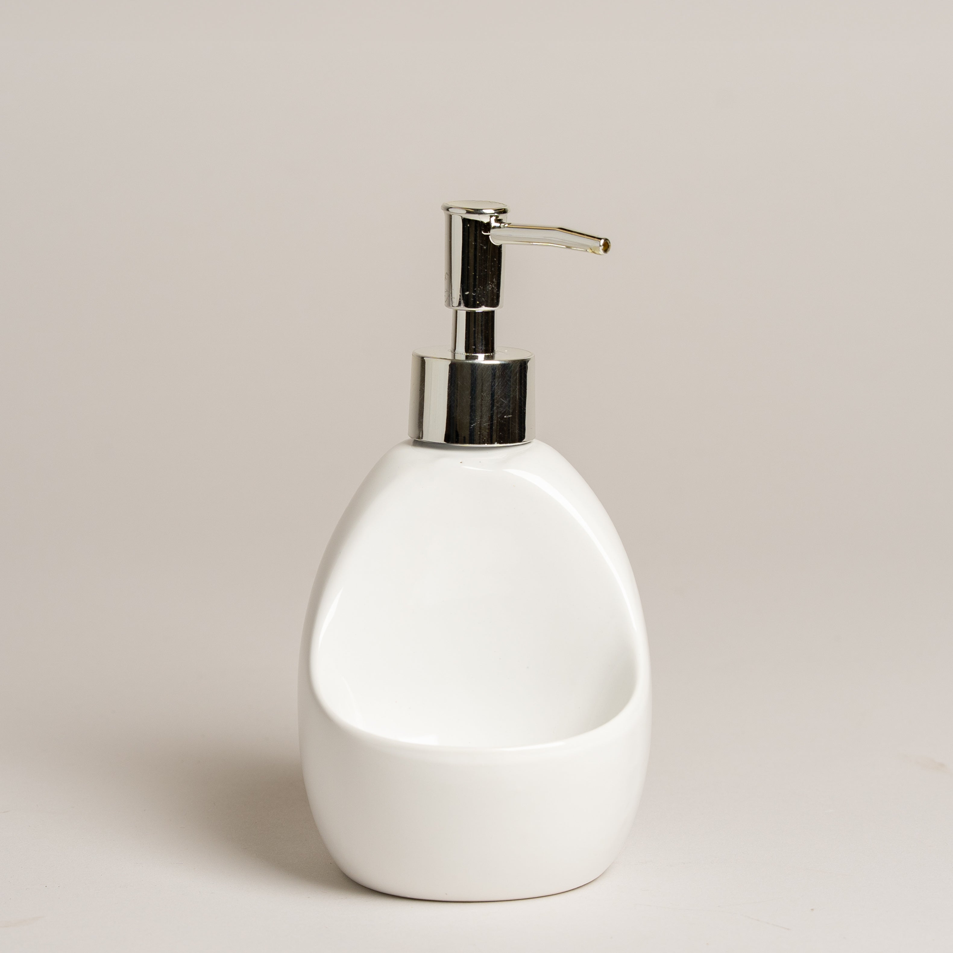 Dispenser para cocina de ceramica blanco 9x10x17 cm