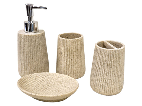 Dispenser para baño de ceramica gris Fancy
