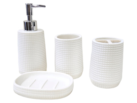 Dispenser para baño de ceramica blanco Rider
