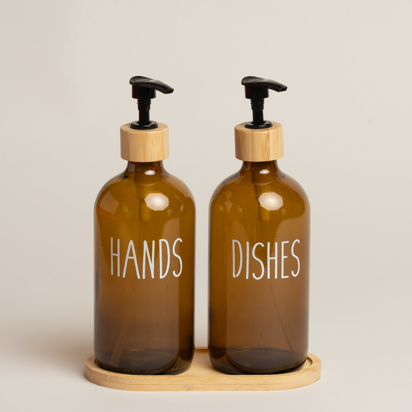 Dispenser de cocina Caramel vidrio 7x22 cm