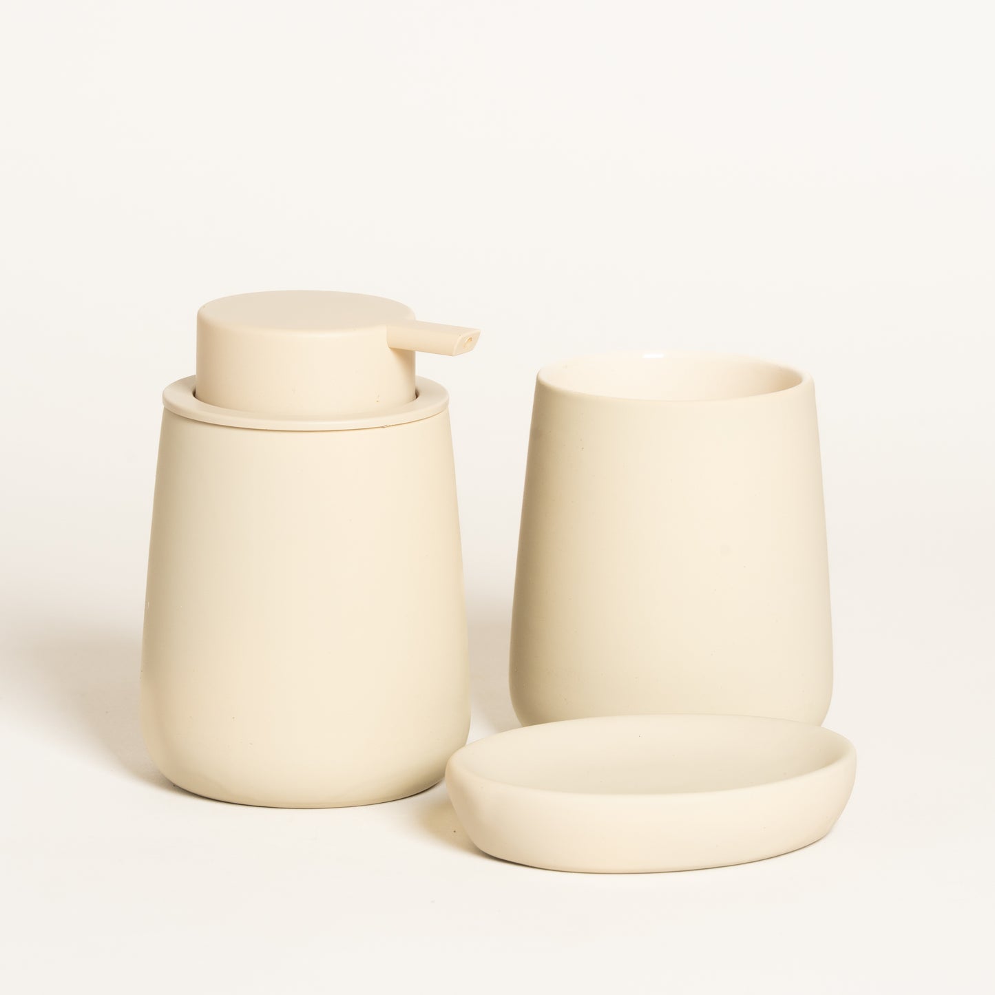 Dispenser para baño de ceramica Zamba gris