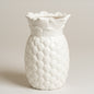 Jarron ceramica anana blanco medidas 13x21cm
