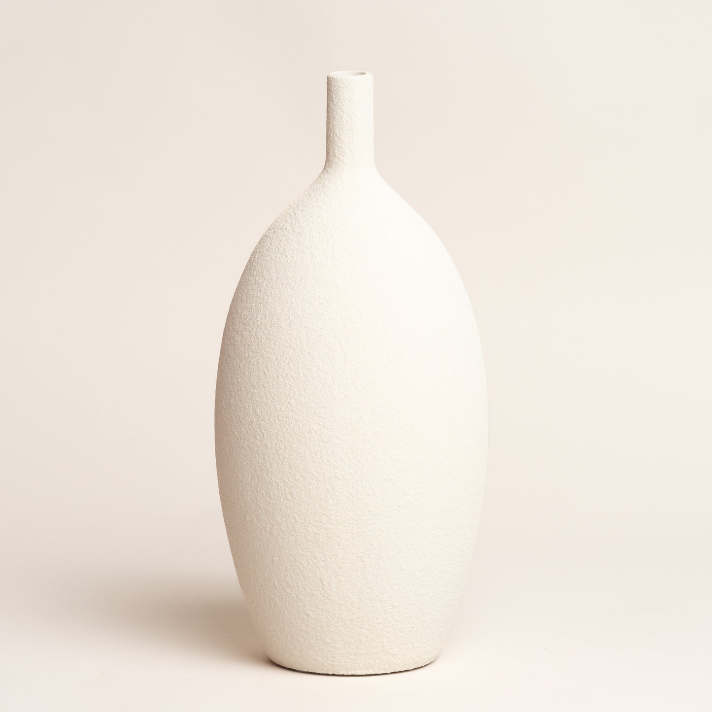Jarron ceramica Argan white 14x14x33 cm