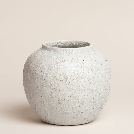 Jarron ceramica Pergamon grey 18x16 cm