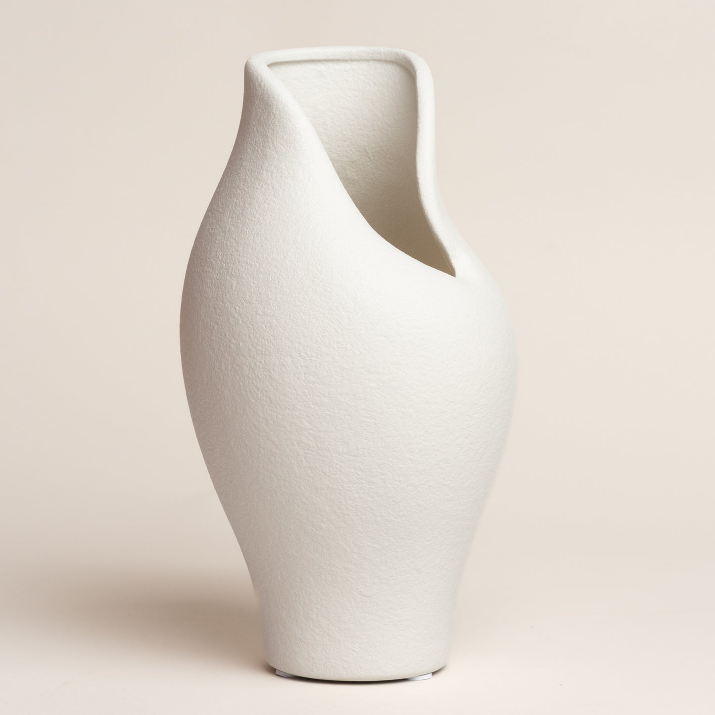 Jarron ceramica Anatolia white 15x15x30 cm