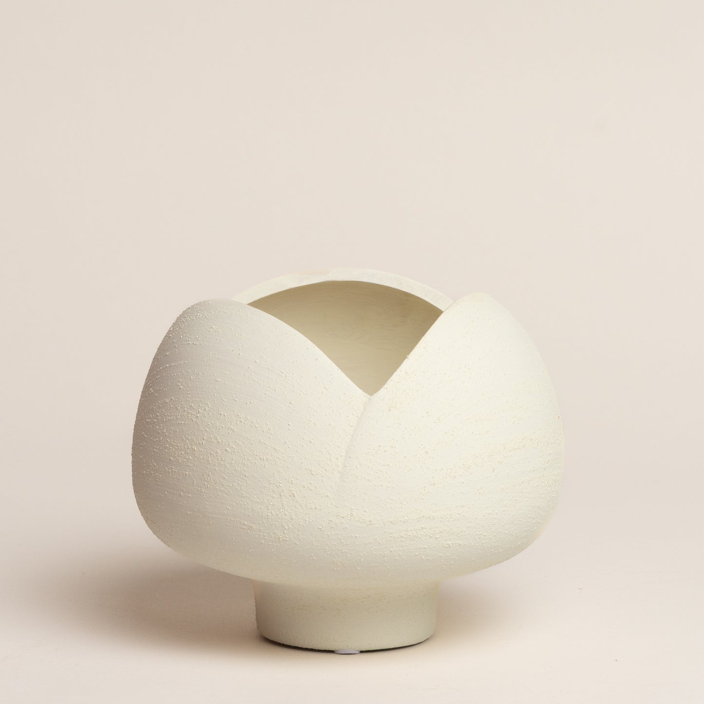 Jarron ceramica Doccia white 17x17x14 cm