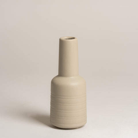 Jarron ceramica Circle gris medium 20x8 cm