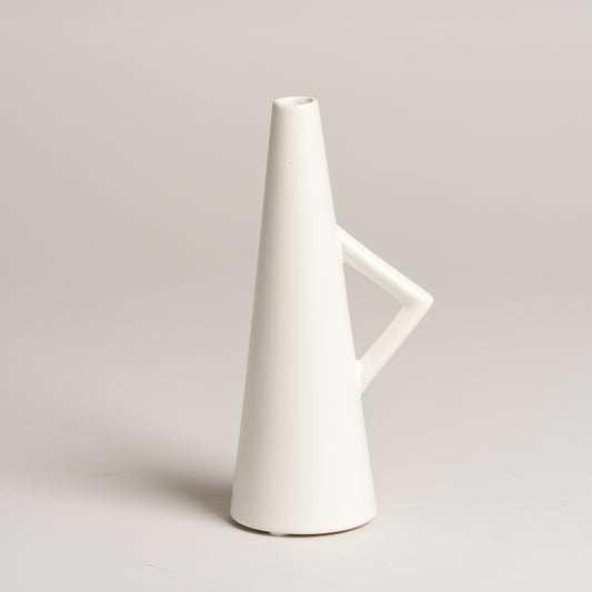 Jarron ceramica Kala blanco 7x20 cm