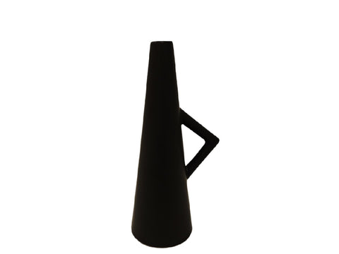 Jarron ceramica Kala negro 7x20 cm