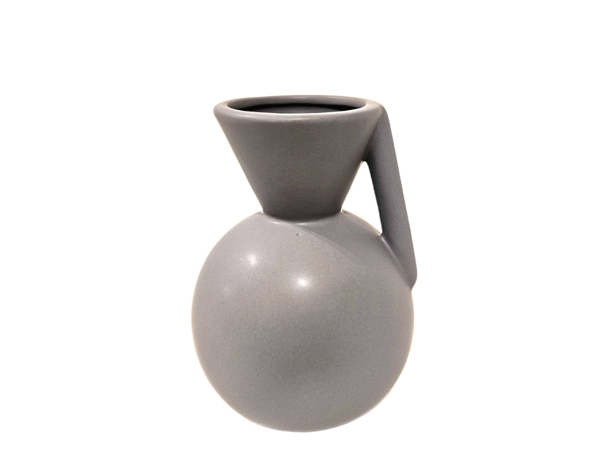 Jarron ceramica Tucci gris 10x14 cm