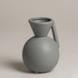 Jarron ceramica Tucci gris 10x14 cm