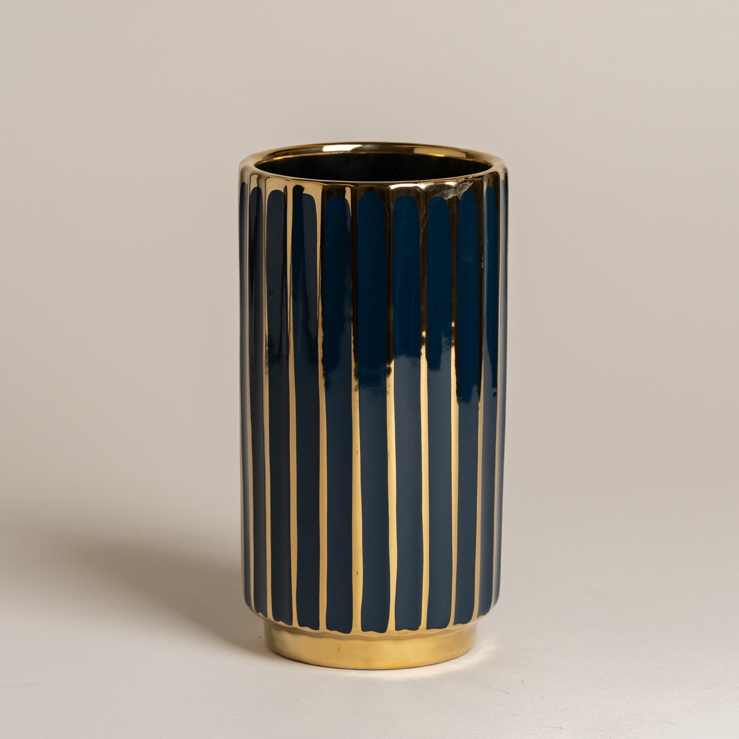 Jarron ceramica Dindon negro 12x21 cm